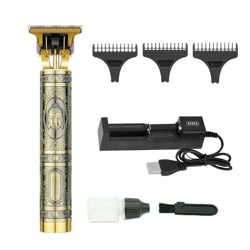 Darling DALING-1303 tallado cortador de cabeza cortador de pelo eléctrico cortador de cabeza de aceite cortador de cabeza afeitadora artefactos eléctricos pusher grabado corte corte de pelo blanco corte de pelo chapado en oro cabeza de buda comercio exterior al por mayor Application Scenario