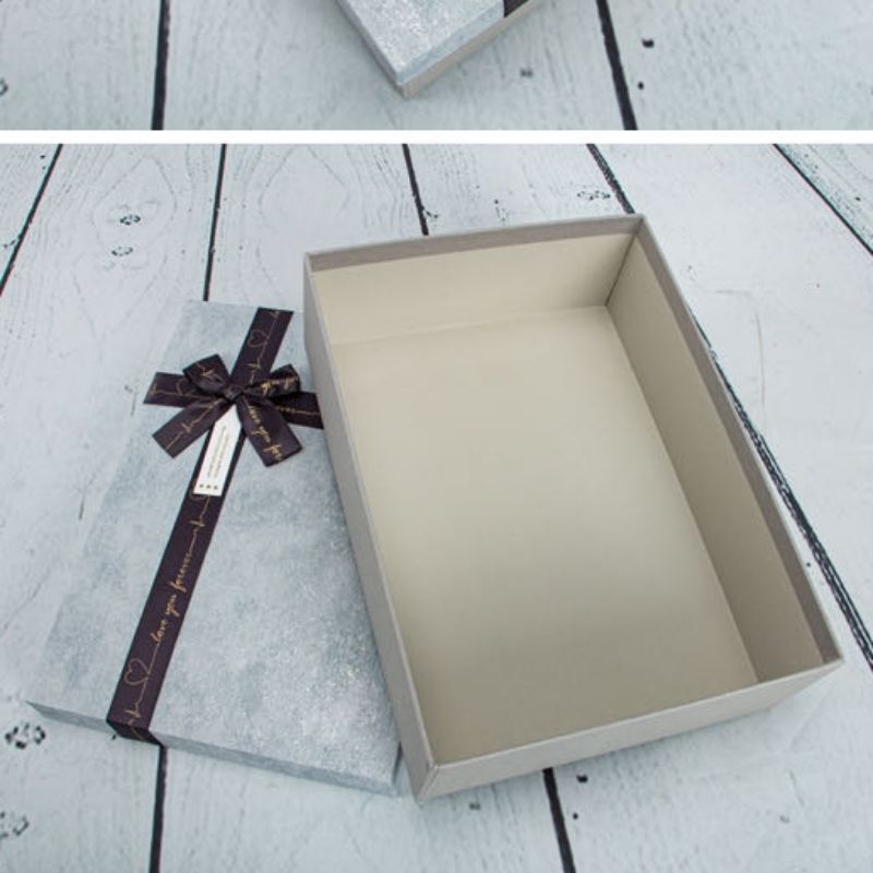 Vina flower box, rectangular gift box, exquisite scarf packaging gift box, large Korean version, simple birthday gift box, shoe box, empty box, printed 23701-70 details Picture