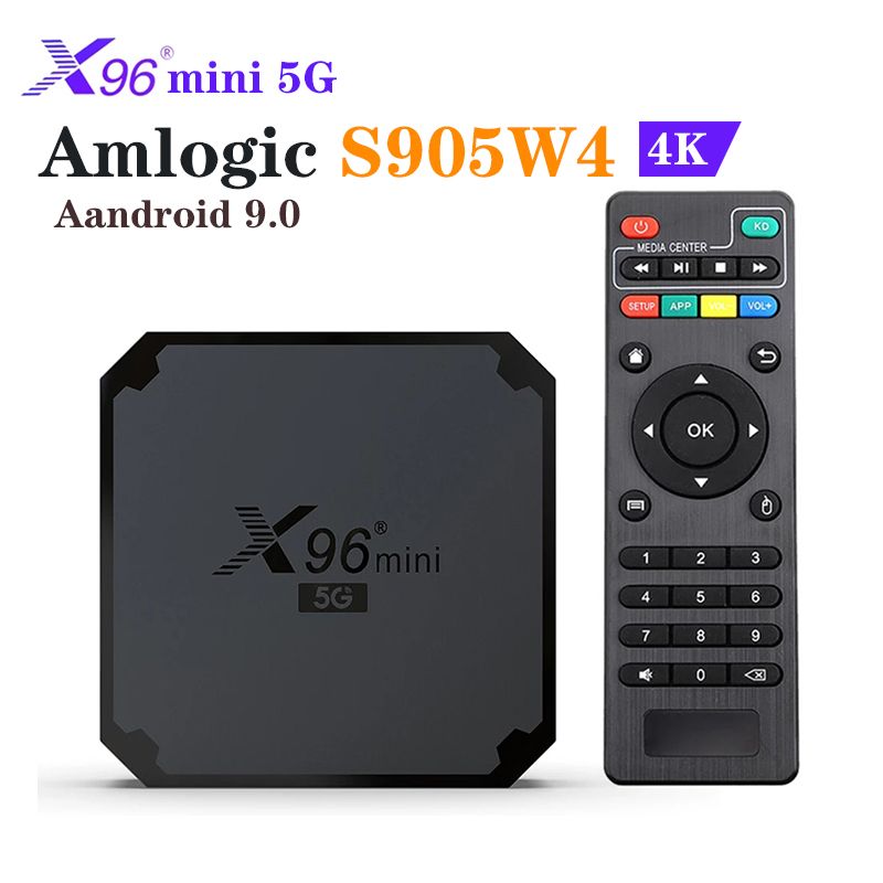 X96 MINI 5G TV SET TOP BOX Amlogic S905W4 安卓 9.0 tv box