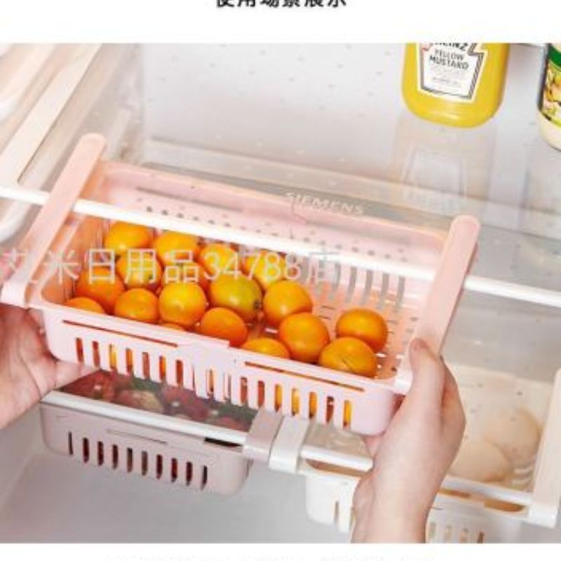 创意居家用保鲜盒食品收纳盒抽屉式冰箱储物盒收纳
