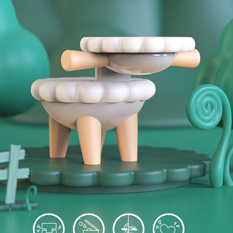 Pre-sale sheep Miao Miao cartoon children's stool, animal chair, baby chair, children's kindergarten, family cute stool, small chair details Picture