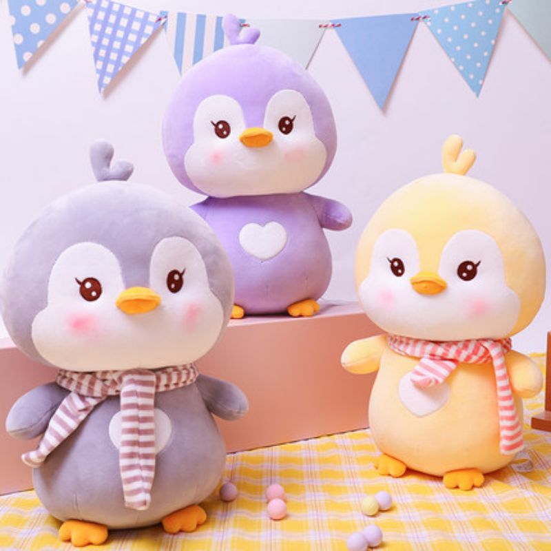 Cute penguin plush toys, baby soothing dolls, cloth dolls, sleeping pillows, birthday gifts for children and girls Item Picture