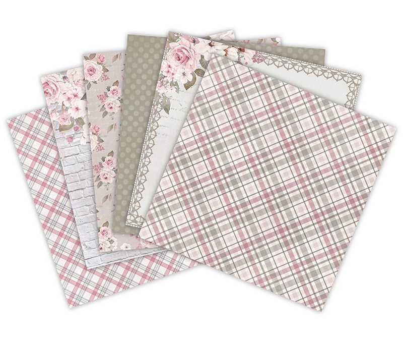 Handcrafted scrapbook planner material 6-inch pattern paper background paper ZYS210405 Item Picture