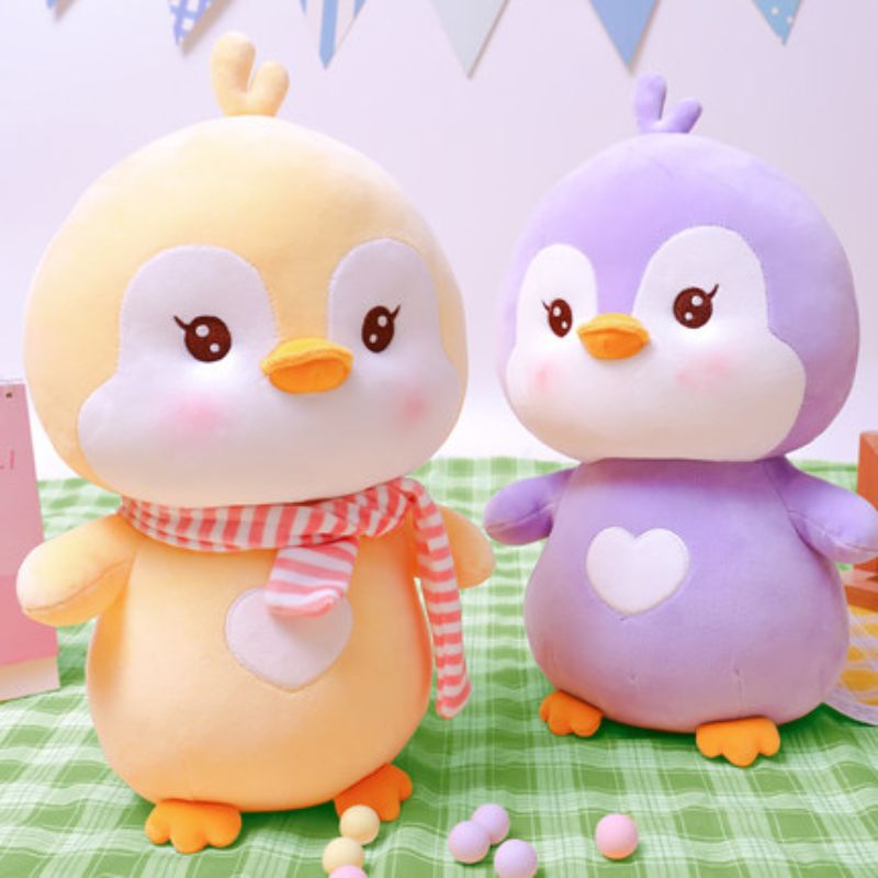 Cute penguin plush toys, baby soothing dolls, cloth dolls, sleeping pillows, birthday gifts for children and girls