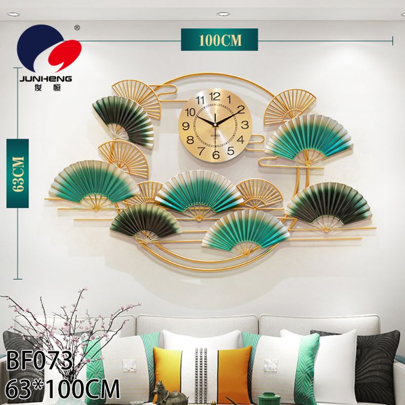 Chinese wall clock living room home fashion Chinese style clock creative mute clock sofa background wall decoration pendant