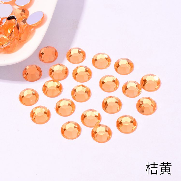 仿台压克力钻平面无孔3mm-16mm饰品配件鞋材礼盒包装DIY贴钻详情图6