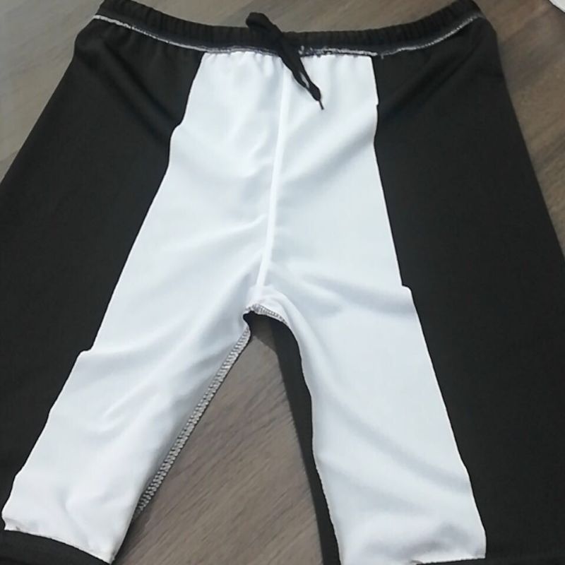 Swim Shorts Male Adult Loose Square Angle Anti-Embarrassment Swimsuit Hot Spring Men's Shorts Beach Pants Full Set 4 details Picture