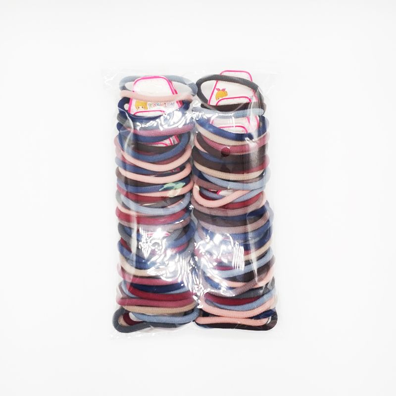 发圈橡皮筋女扎头韩版高弹力耐用皮套简约气质黑色头绳粗马尾网红三根一卡皮筋