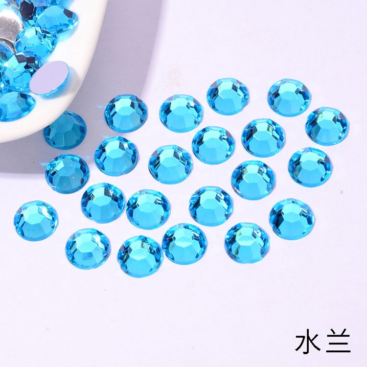 仿台压克力钻平面无孔3mm-16mm饰品配件鞋材礼盒包装DIY贴钻详情图10