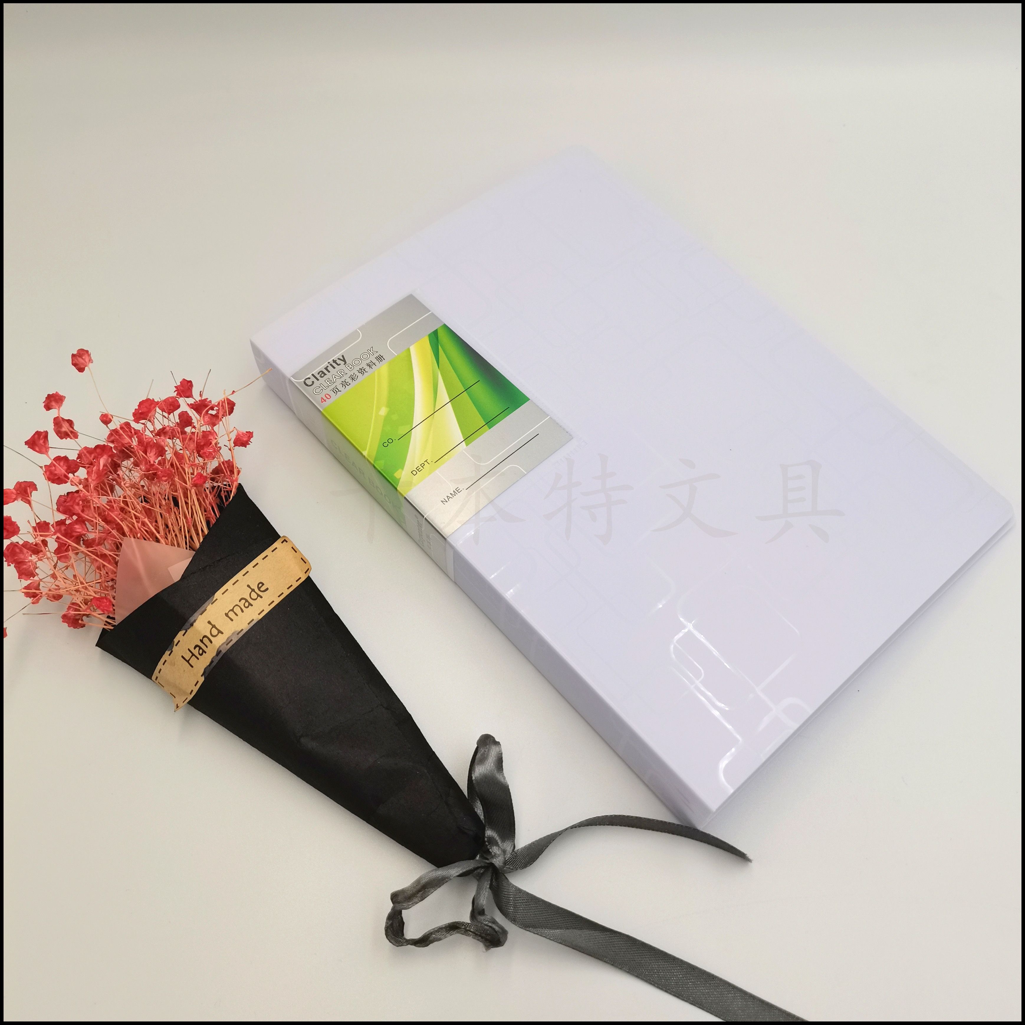 New circular pattern A500 page information book, office ticket storage book, factory direct sales, document classification book, insert book Specification image