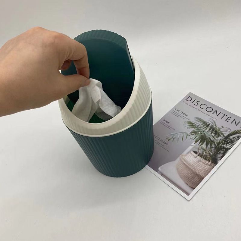 Simple PP wave flip cover desktop small trash can with multiple LIDS, kitchen trash can, household kitchen and living room trash can Specification drawing