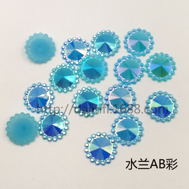压克力钻/纽扣/树脂钻白底实物图