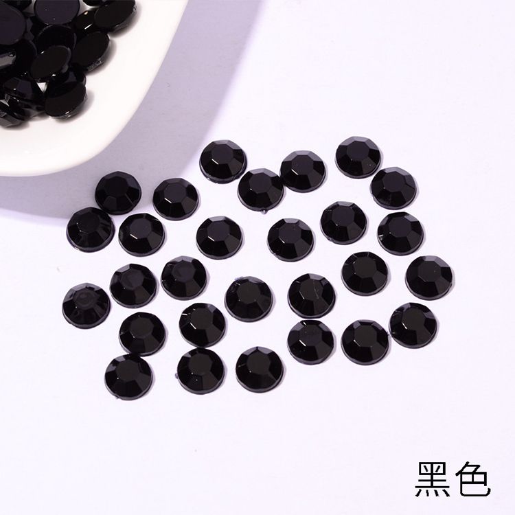 仿台压克力钻平面无孔3mm-16mm饰品配件鞋材礼盒包装DIY贴钻详情图3