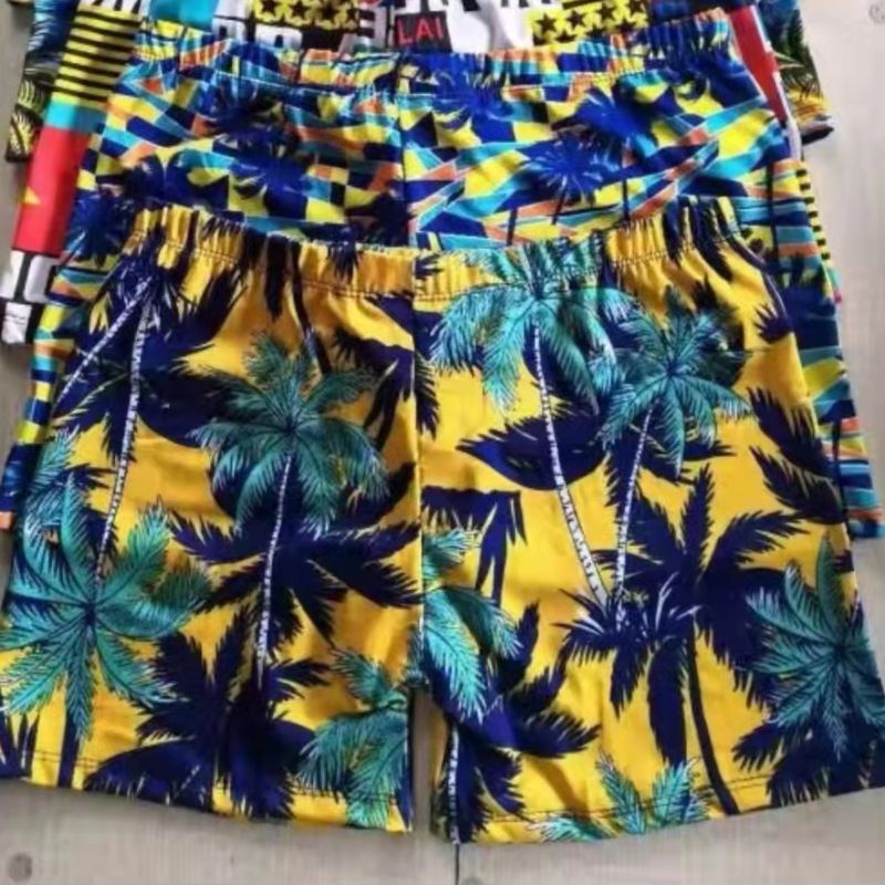 Swim Trunks Male Adult Loose Square Angle Anti-Embarrassment Swimsuit Hot Spring Men's Shorts Beach Pants Full Set 1 details Picture