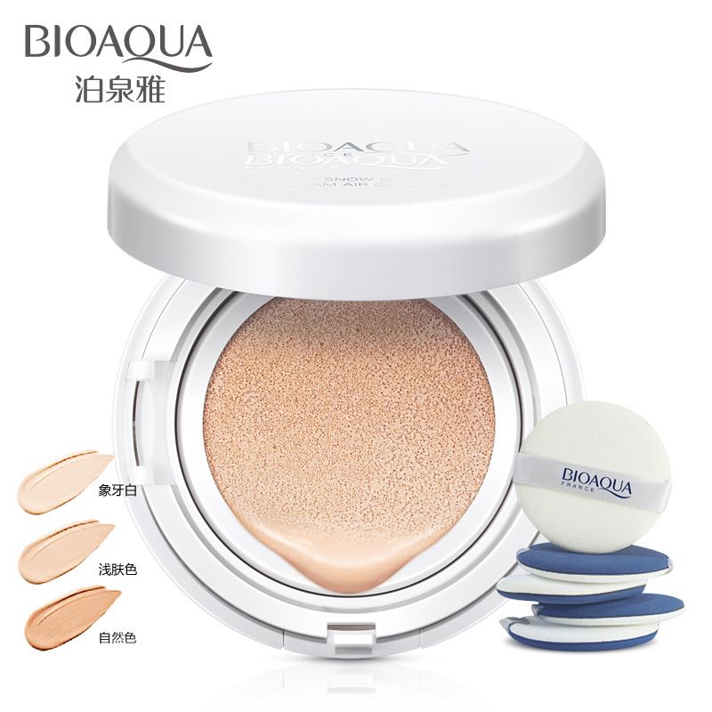 Poquanya Brightening skin flawless Air Cushion BB Cream Concealer Foundation LIQUID CC cream Moisturizing nude makeup Makeup
