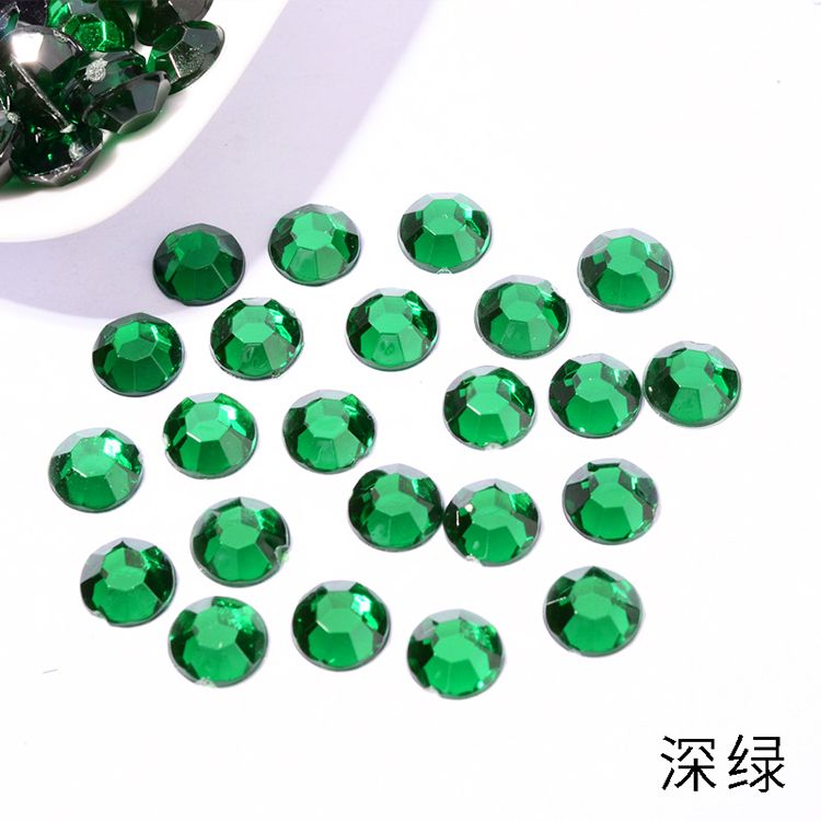 仿台压克力钻平面无孔3mm-16mm饰品配件鞋材礼盒包装DIY贴钻详情图12