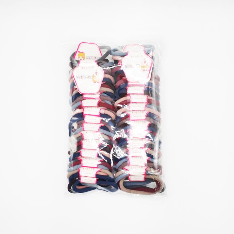 Hair band rubber band women's hair tie, Korean version, high elasticity and durable leather case, simple and elegant, black hair band, thick ponytail, Internet celebrity, three pieces of one piece of leather band Specification image