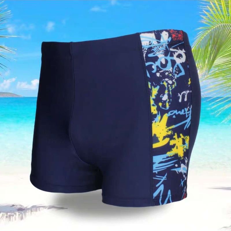 Swim Shorts Male Adult Loose Square Angle Anti-Embarrassment Swimsuit Hot Spring Men's Shorts Beach Pants Set 5 details Picture