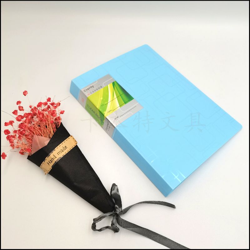 New circular pattern A500 page information book, office ticket storage book, factory direct sales, document classification book, insert book details Picture