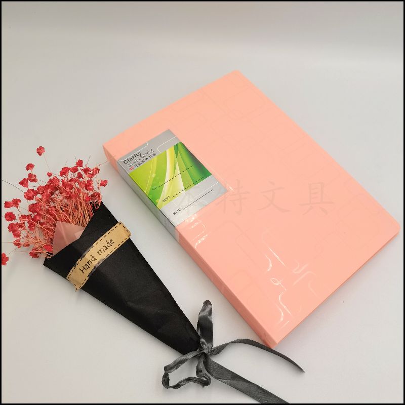 New circular pattern A500 page information book, office ticket storage book, factory direct sales, document classification book, insert book Item Picture