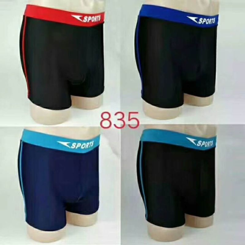 Swim Trunks Male Adult Loose Square Angle Anti-Embarrassment Swimsuit Hot Spring Men's Shorts Beach Pants Full Set 6