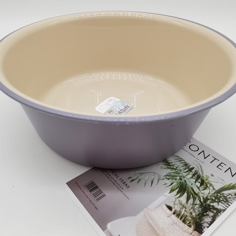 脸盆/可折叠脸盆/塑料洗脸盆/304不绣钢盆旧盆/304盆白底实物图