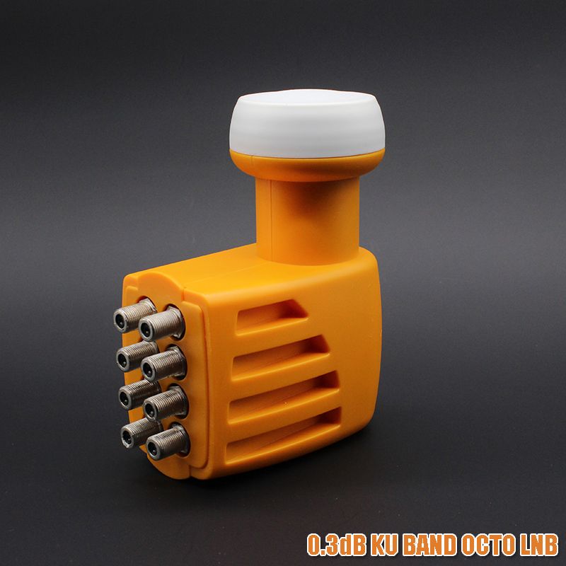 ku 8 output lnb receive ku band singal eight Universal LNBF for smart TV Factory production Manufacturer satellite tv receiver