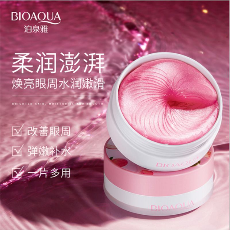 Boquanya Peach Hexapeptide Eye Mask Hydrates, moisturizes and improves the skin around the eyes. Moisturizing Eye Mask Patch