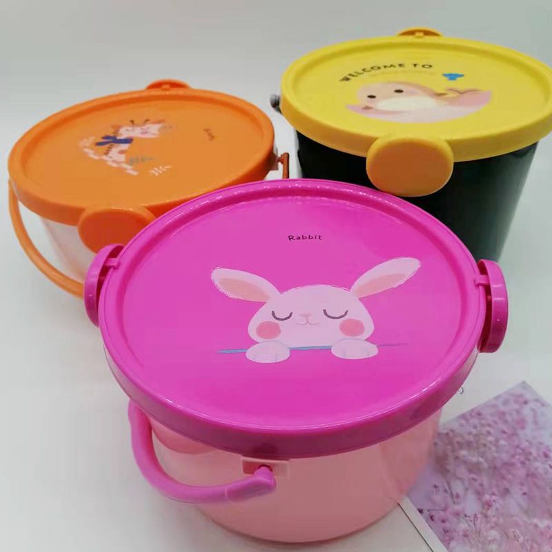 大号儿童沙滩玩具塑料零食水桶宝宝戏水玩沙玩雪工具摆摊钓鱼桶零食桶尺寸23*18