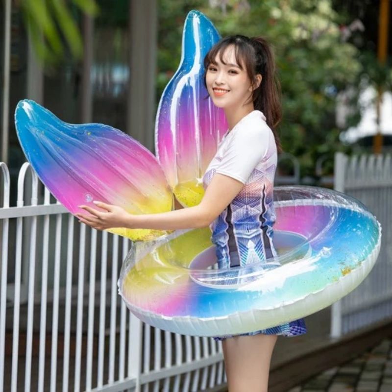 Swim Ring Adult Thickening Instagram Female Inflatable Large Life Buoy 1 details Picture