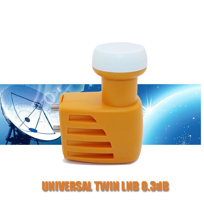 DVB S2 Digital HD KU Band TWIN LNB Waterproof High Gain 0.1 DB Noise Satellite Dish Antenna LNBF Receiver Sks for Android Box 2 orders thumbnail