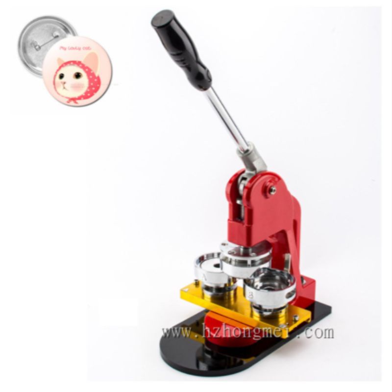 58MM胸章机 DIY徽章机 手动压卡机胸牌校徽设备 多尺寸套餐