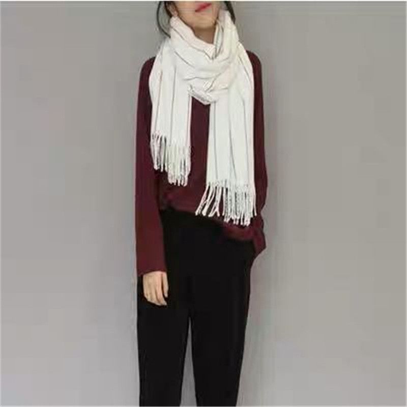 Fashion Everything Explosive Small Fresh Korean Scarf Casual Trend Autumn And Winter Discount Promotion 18 Specification drawing