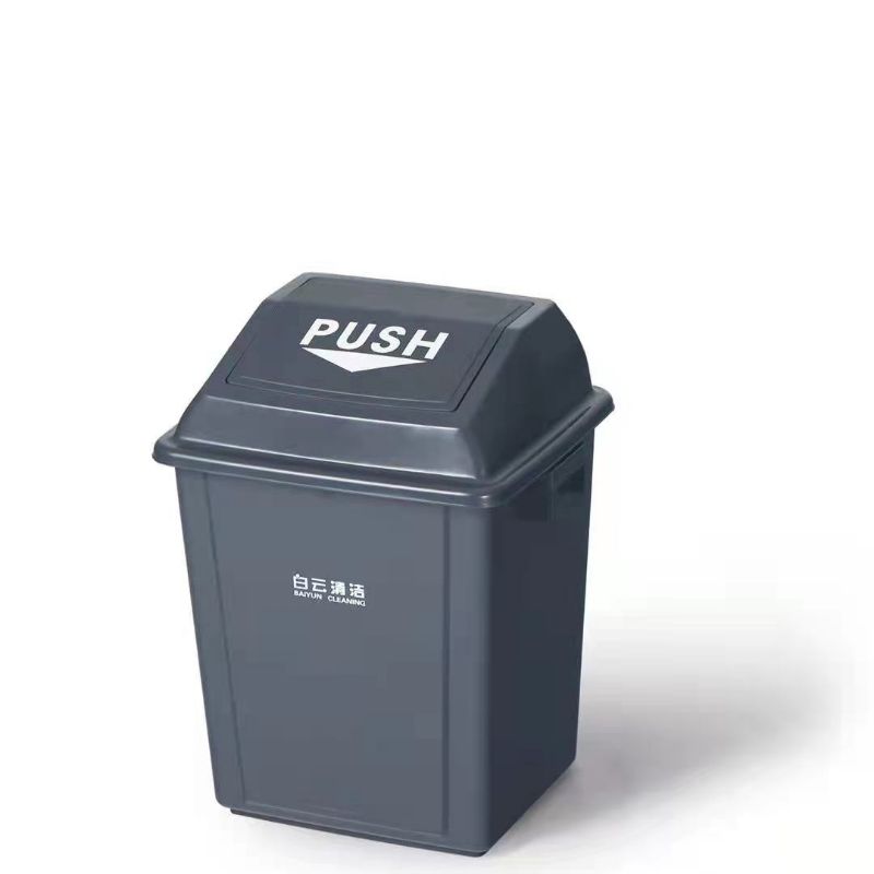 垃圾桶棕色摇盖垃圾桶环卫垃圾桶厂家直销新款家用多功能详情图3