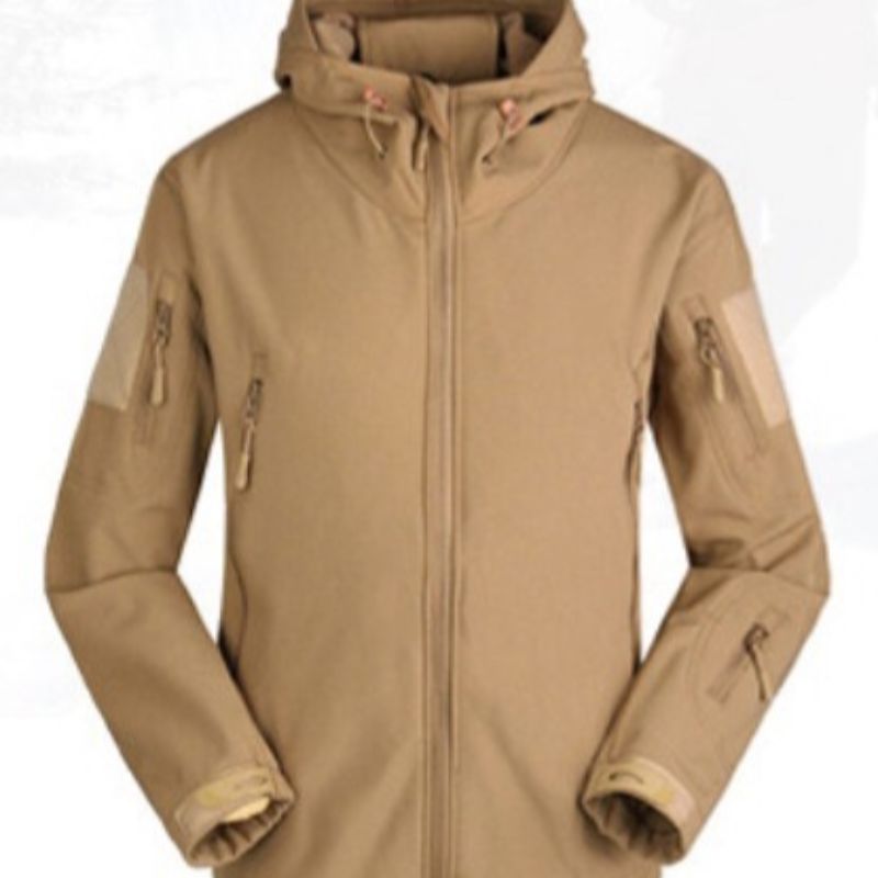 Outdoor fishing and mountain climbing tactical windproof and rainproof down jacket Specification image