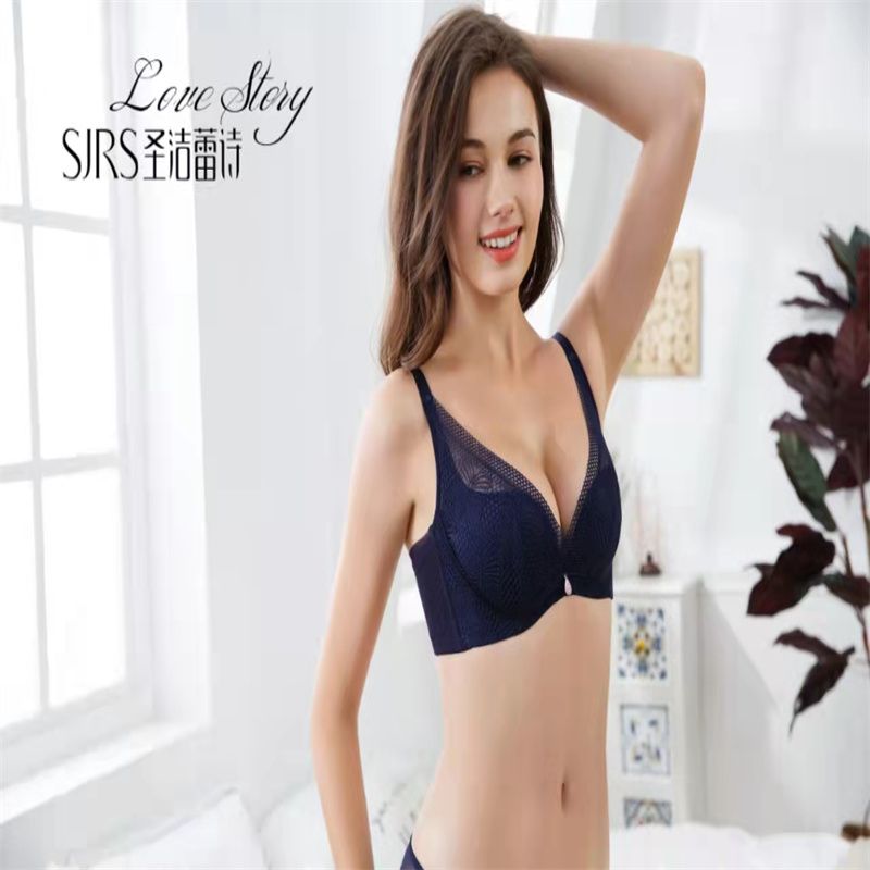 Sexy Lace Thin Silk Cup Breathable, Adjustable Soft-Glue Top Support Underwear