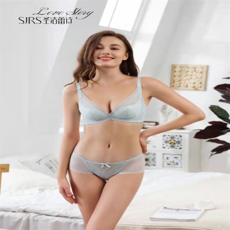 Sexy Lace Thin Silk Cup Breathable, Adjustable Soft-Glue Top Support Underwear details Picture