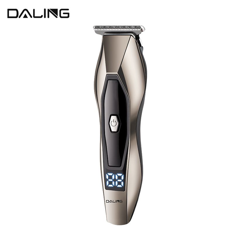 DALING-1216USB Hair Clipper, electric hair clipper, Silver digital display electric hair clipper, Adult oil hair engraving clipper, hair shaving God Cross-border wholesale