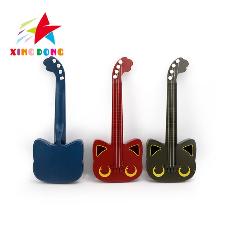 Children's toy cat guitar, children's beginner's introduction small guitar details Picture