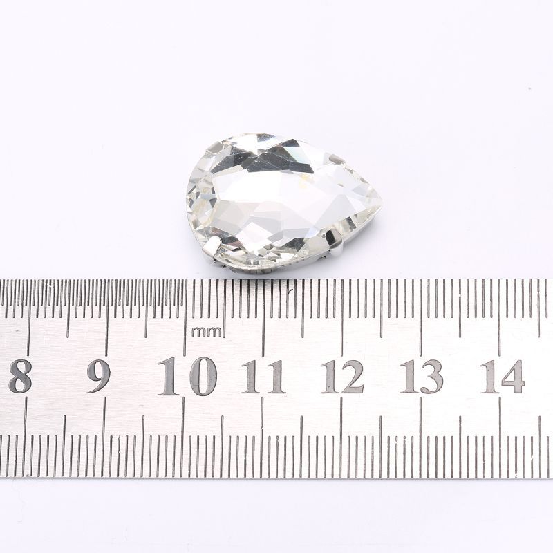 水滴异形13*18 diy玻璃手缝钻爪钻婚纱服装辅料贴钻饰品配件水钻材料