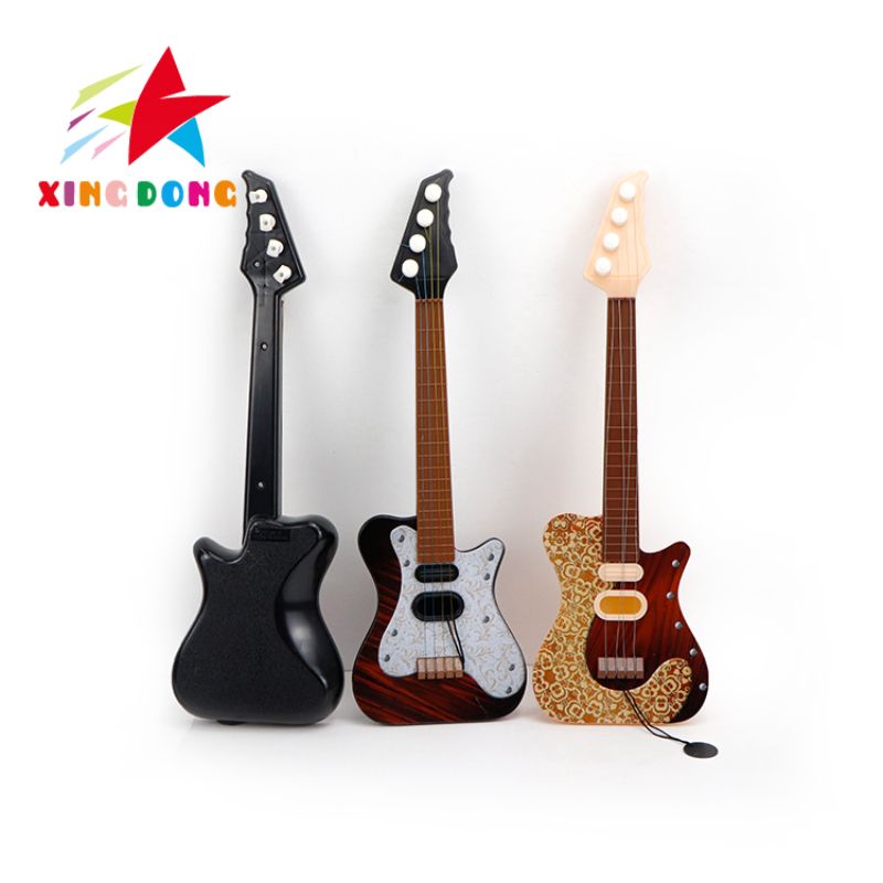 Three mixed sets of children's toys, rock guitars, and small guitars for beginners details Picture