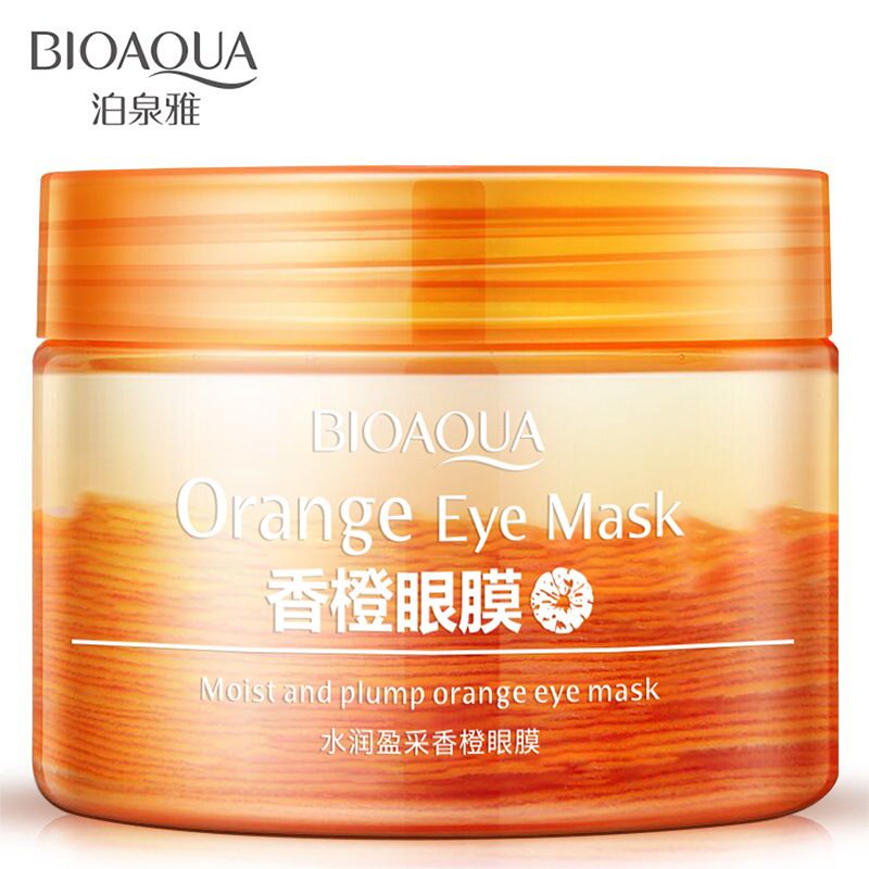 Poquanya moisturizing color orange eye mask patch to improve eye bags moisturizing eye mask tight eye protection patch eye care full figure