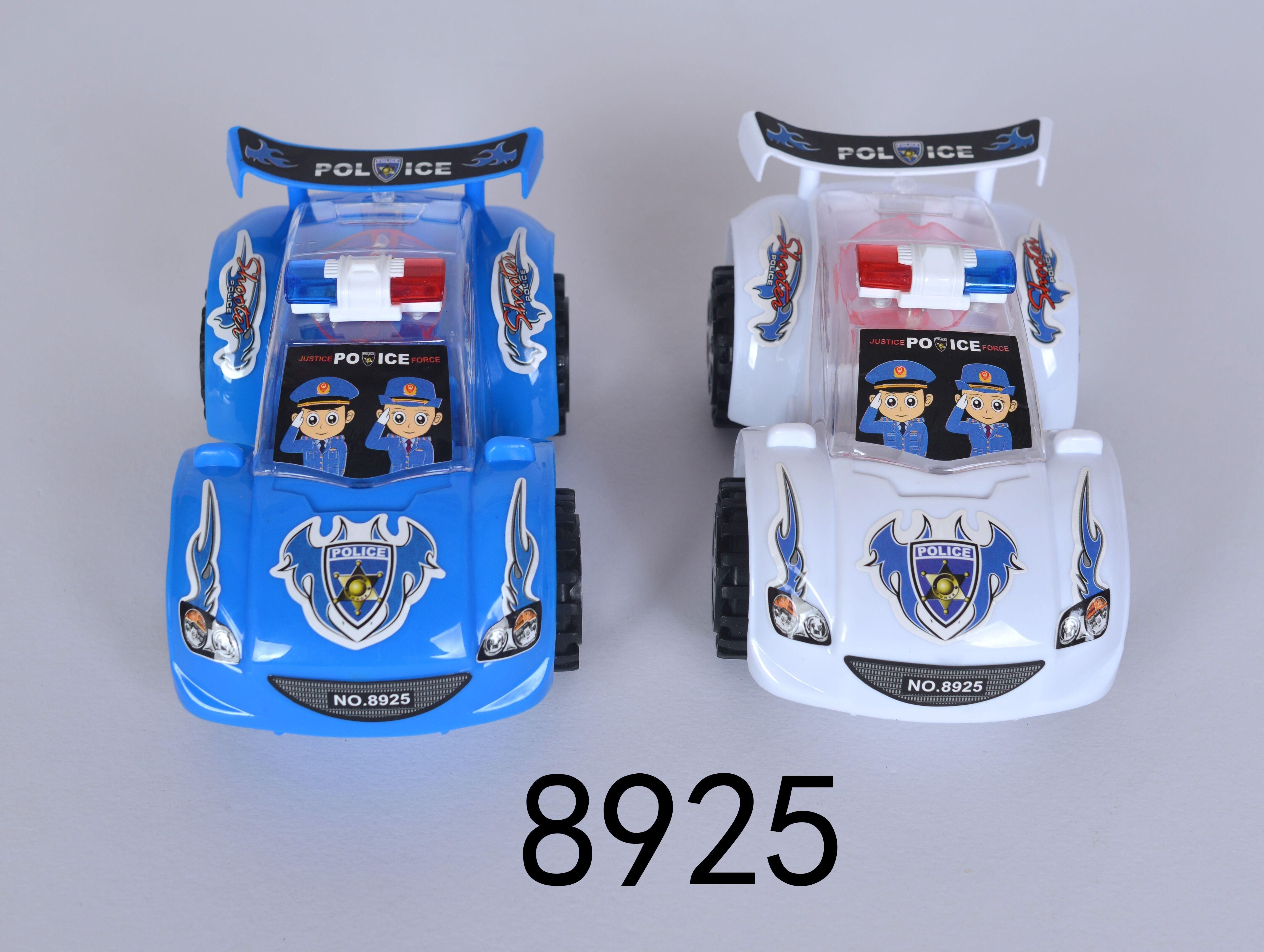 Cartoon police car with drawstring lights