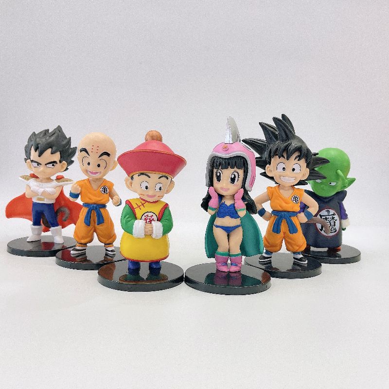 6款七龙珠动漫卡通手办玩具pvc孙悟空玩偶贝吉塔模型蛋糕装饰摆件
