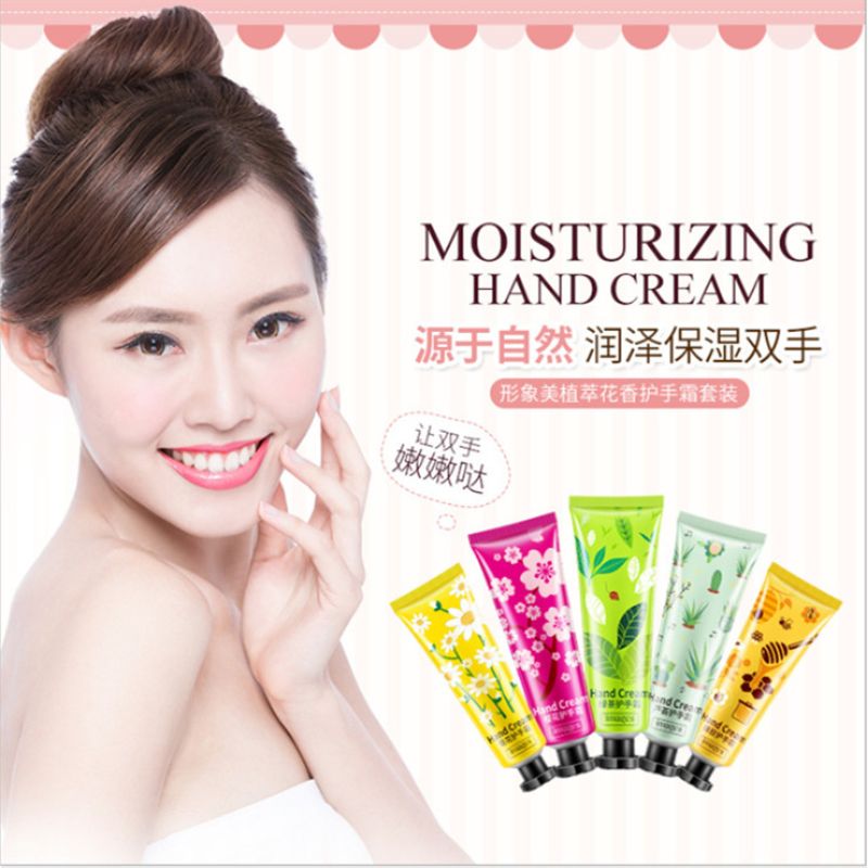 Image Beauty Plant Extract Floral Hand Cream Set Hydrates, moisturizes and prevents dryness, winter hand care and skin care Specification image