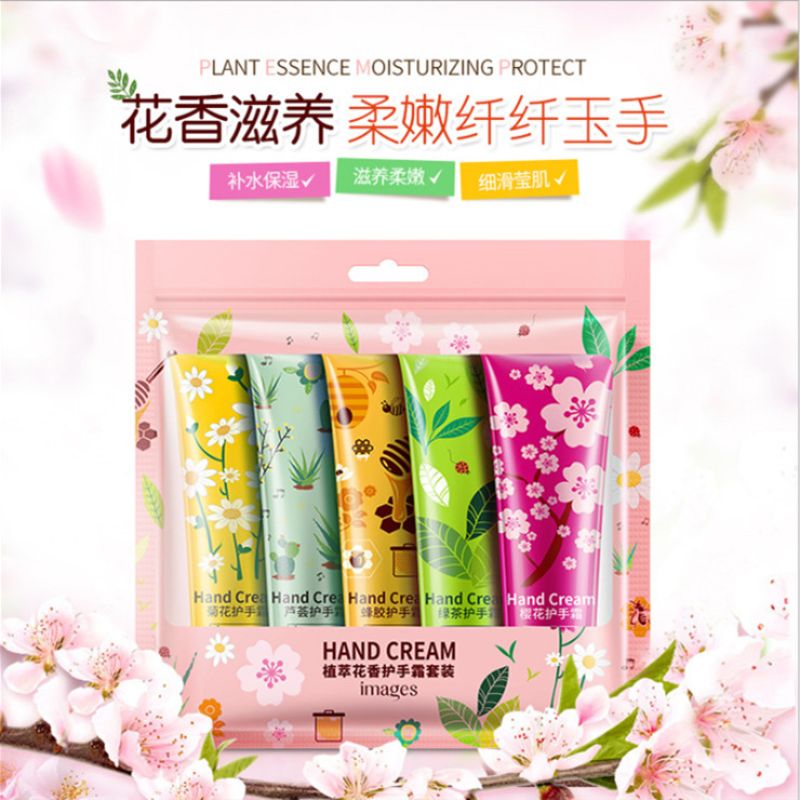 Image Beauty Plant Extract Floral Hand Cream Set Hydrates, moisturizes and prevents dryness, winter hand care and skin care details Picture
