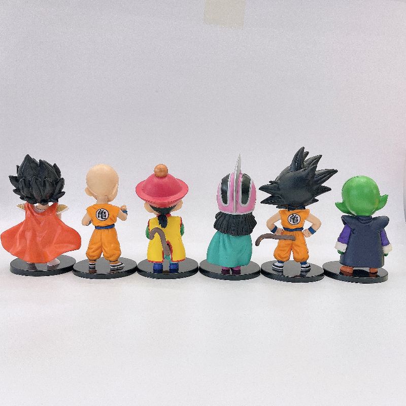 6款七龙珠动漫卡通手办玩具pvc孙悟空玩偶贝吉塔模型蛋糕装饰摆件