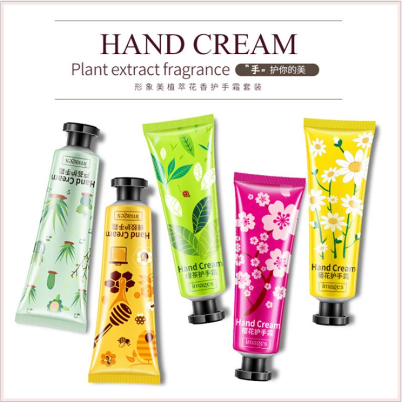 Image Beauty Plant Extract Floral Hand Cream Set Hydrates, moisturizes and prevents dryness, winter hand care and skin care Application Scenario