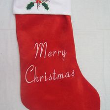 俊鸿圣诞礼品袜绣字圣诞袜礼物袋装扮厂家直销
