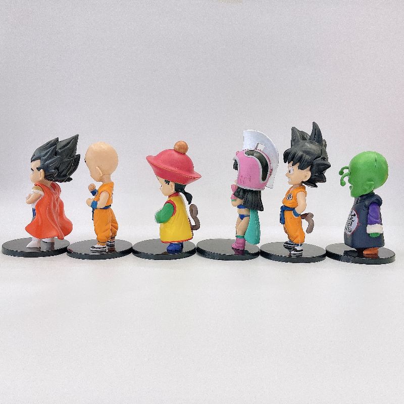 6款七龙珠动漫卡通手办玩具pvc孙悟空玩偶贝吉塔模型蛋糕装饰摆件